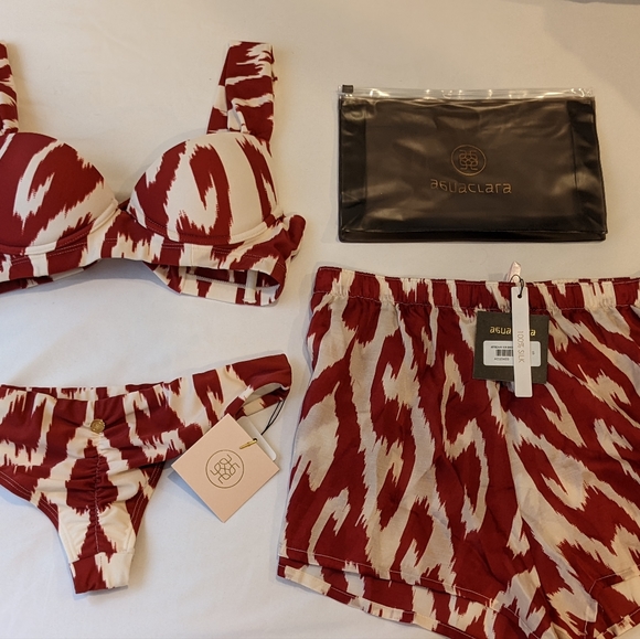 Aguaclara Concept Designer 3 PIECE Bikini with Coverup - Size S. Made in Peru - Picture 10 of 10